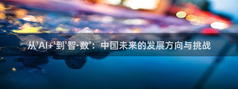 从\'AI+\'到\'智·数\'：中国未来的发展方向与挑战
