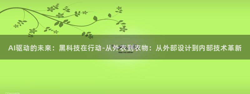 AI驱动的未来：黑科技在行动-从外衣到衣物：从外部设计到内部技术革新