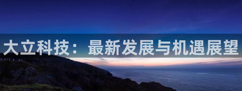 大立科技：最新发展与机遇展望